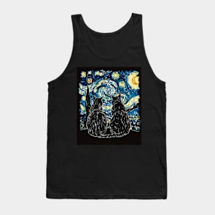 Cat Starry Night Wanderlust Tank Top